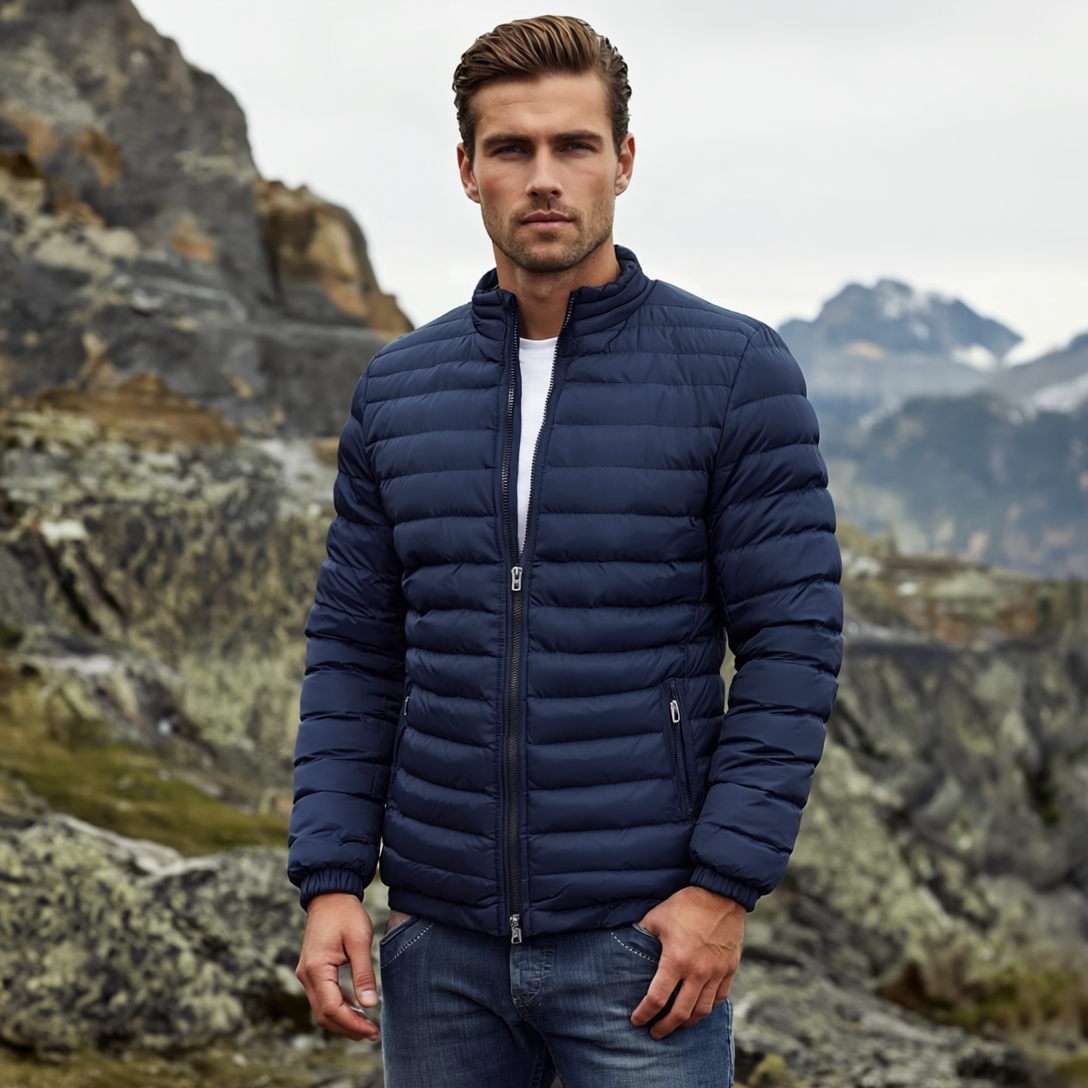 Men’s Navy Puffer Jacket – Essential Autumn Style 2025